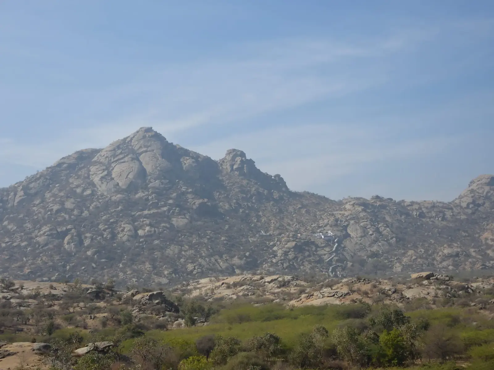 Granite hills at dusk