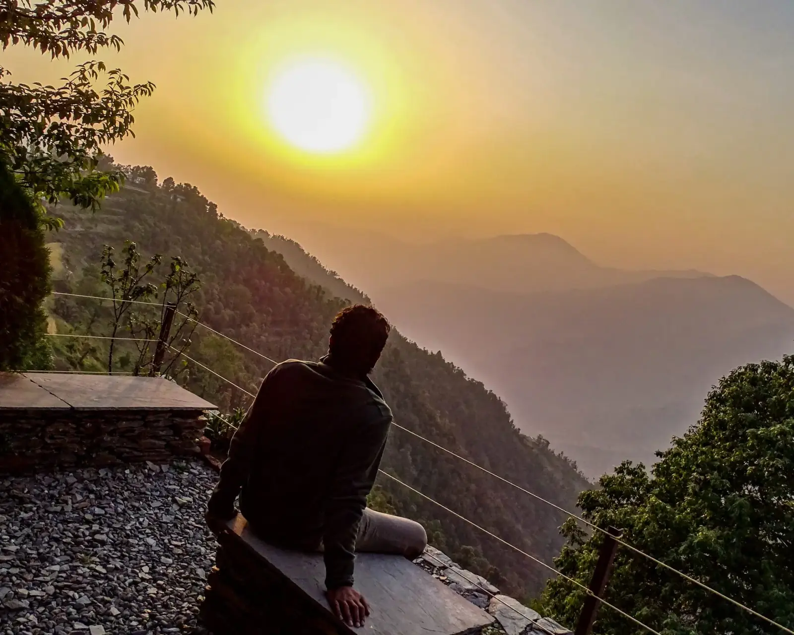 Sunset over Kumaon