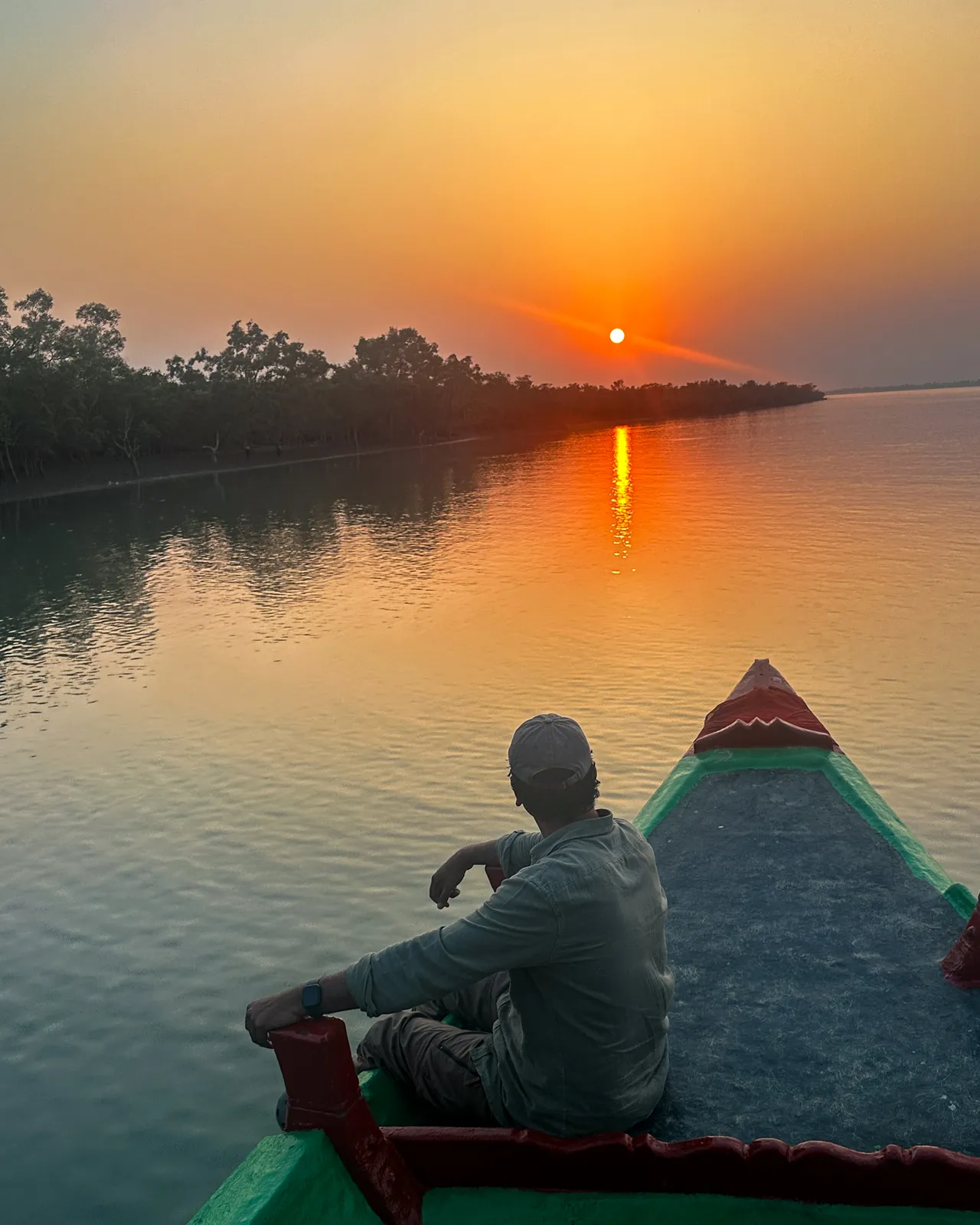 Sunset over the delta