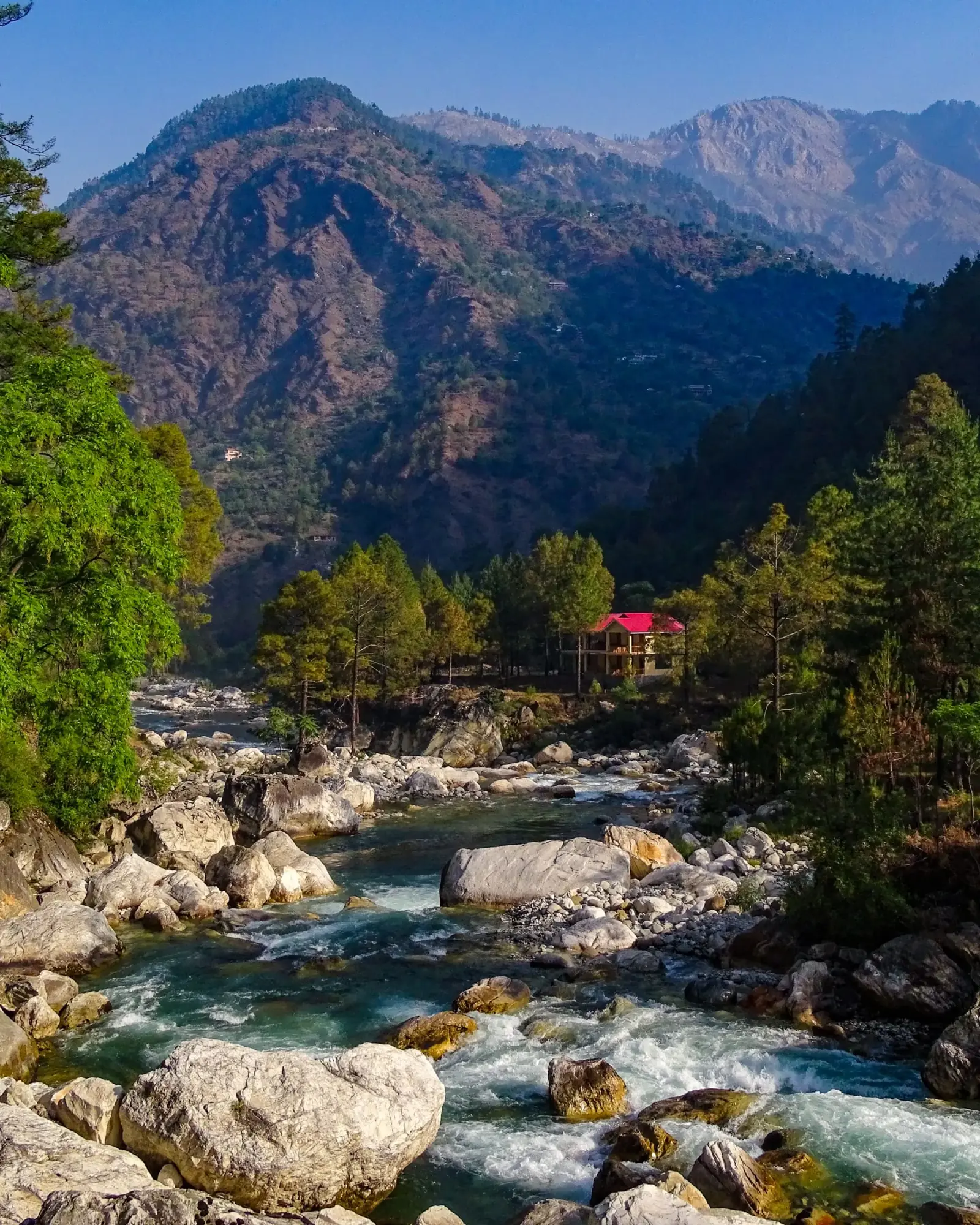 The Tirthan river